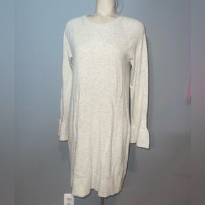 Banana Republic light tan oatmeal sweater dress woman’s medium NWT